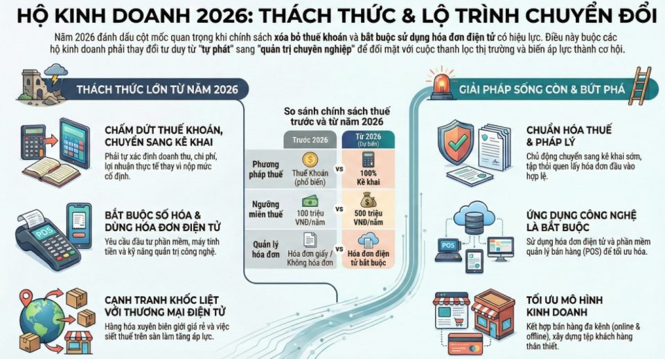 Thách thức hộ kinh doanh