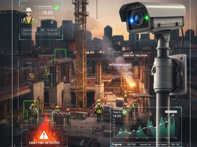 Ứng dụng Camera AI giám sát công trường
