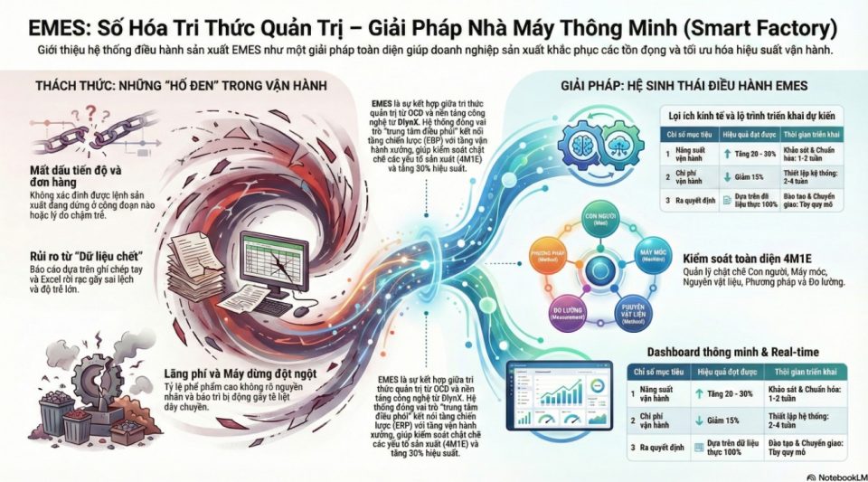 Phần mềm Quản lý và Điều hành Sản xuất EMES