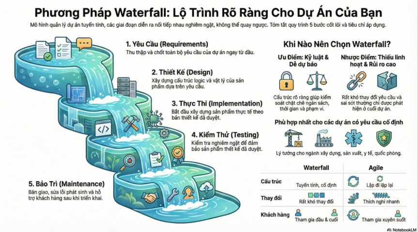 Phương pháp Quản lý dự án Waterfall