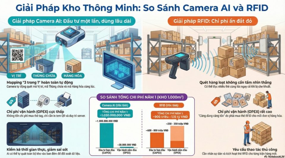 Quản lý kho thông minh với Camera AI