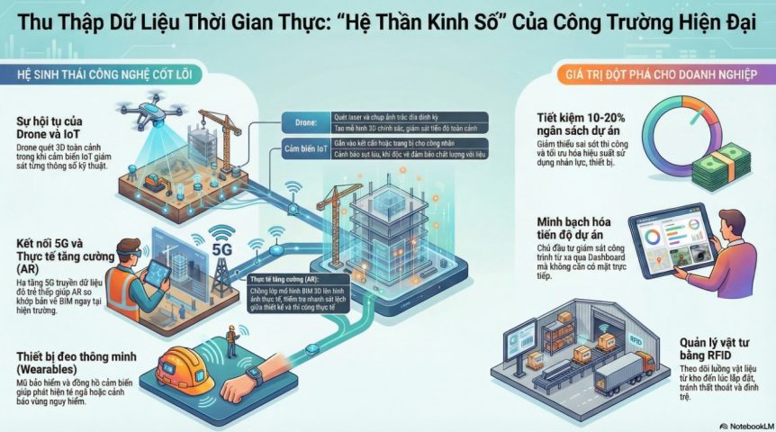 Thu thập dữ liệu thời gian thực trong xây dựng