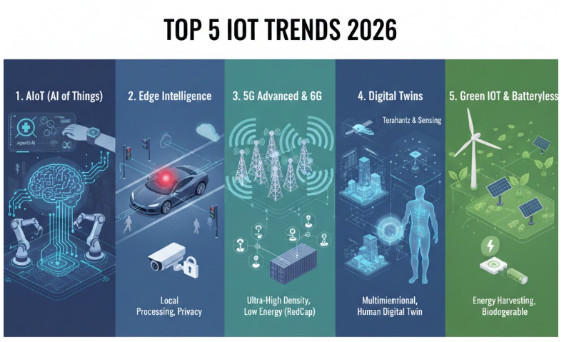 Top 5 xu hướng IoT 2026