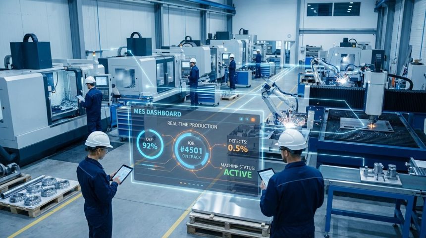 MES trong ngành cơ khí: Kiểm soát tiến độ và hiệu suất sản xuất