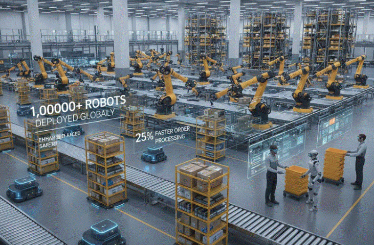 Ứng dụng robot thông minh tại Amazon