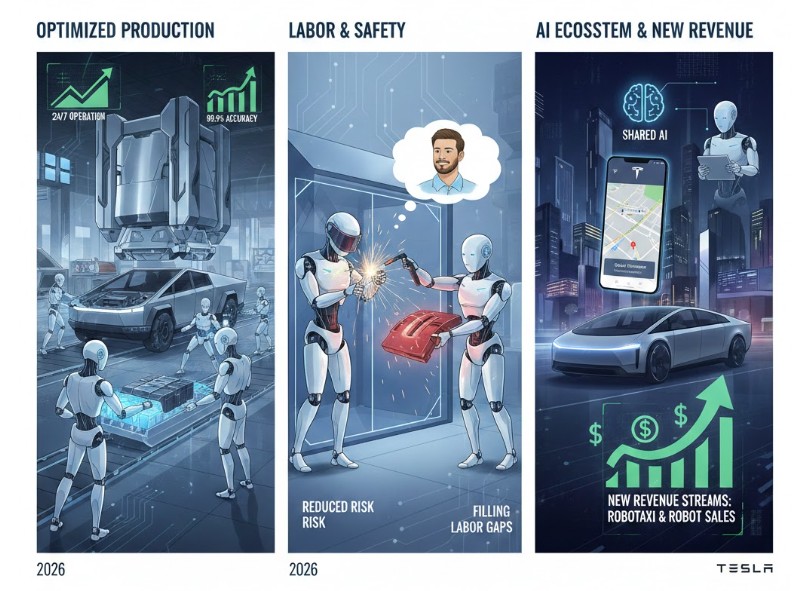 Ứng dụng robot thông minh tại Tesla