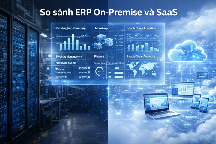 So sánh ERP on-premise và SaaS: Doanh nghiệp nên chọn mô hình nào?
