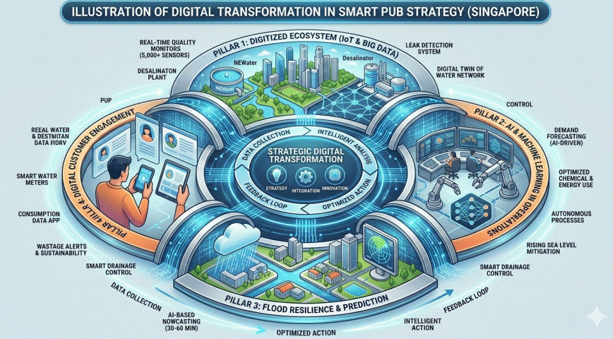 Chuyển đổi số cơ quan cấp nước Singapore – Chiến lược Smart PUB