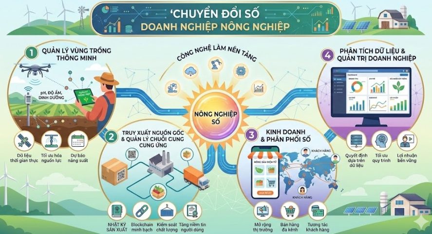 Chuyển đổi số doanh nghiệp nông nghiệp – thách thức và giải pháp