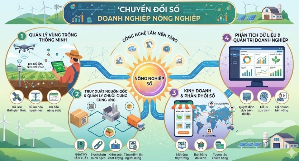Chuyển đổi số doanh nghiệp nông nghiệp