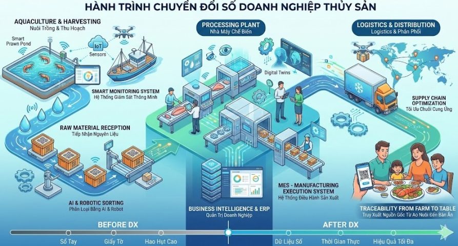 Chuyển đổi số doanh nghiệp chế biến thủy sản
