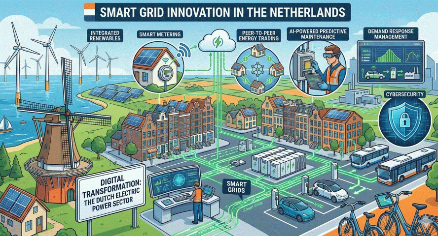 Chuyển đổi số ngành điện Hà Lan