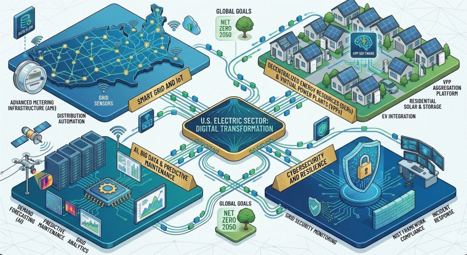 Chuyển đổi số ngành điện tại Mỹ