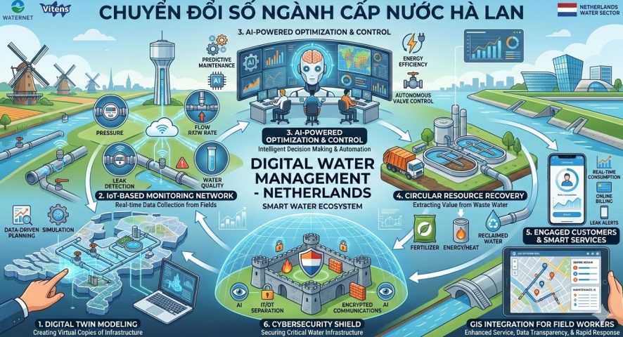 Chuyển đổi số ngành nước Hà Lan