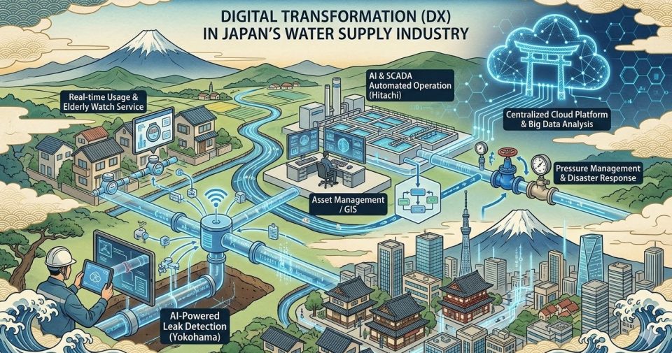 Chuyển đổi số ngành nước Nhật