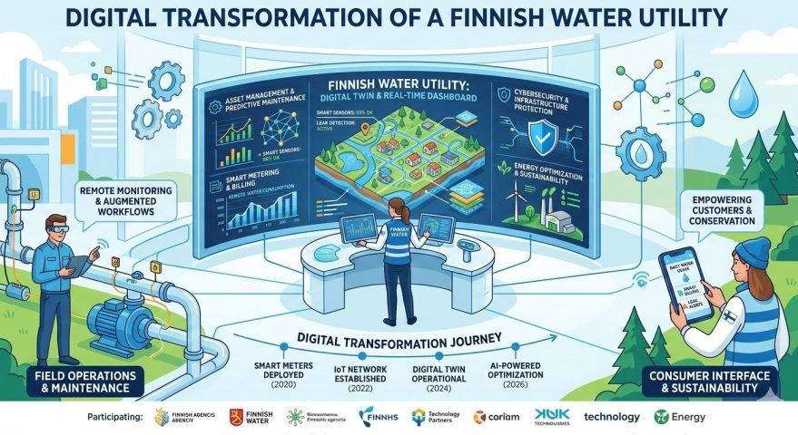 Chuyển đổi số của các cơ quan cấp nước Phần Lan