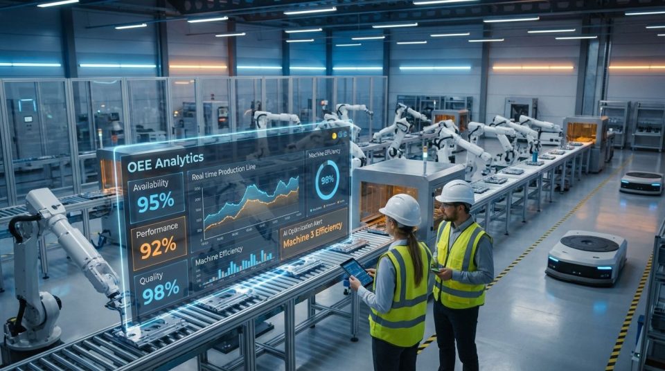 AI tối ưu OEE: Giải pháp nâng cao hiệu suất sản xuất trong nhà máy thông minh