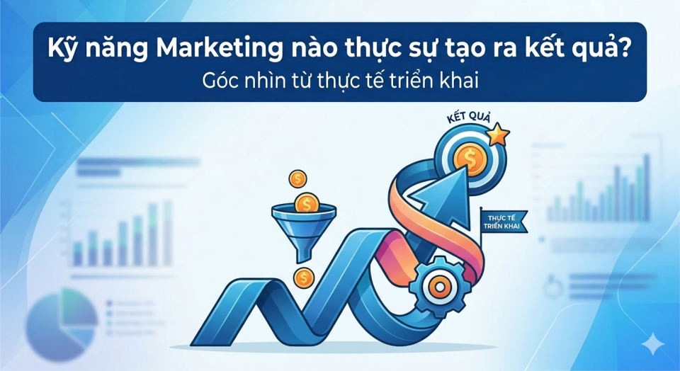 Kỹ năng Marketing nào thực sự tạo ra kết quả? Góc nhìn từ thực tế triển khai