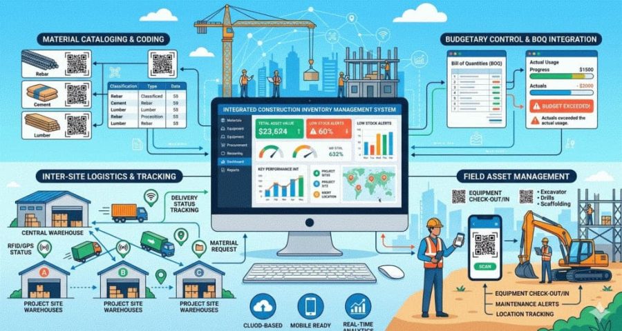 Quản lý kho công ty xây lắp