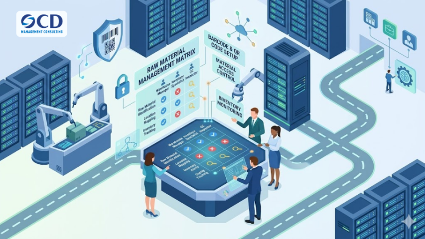 Quản lý kho nguyên vật liệu tại xưởng bằng mã vạch_QR Code