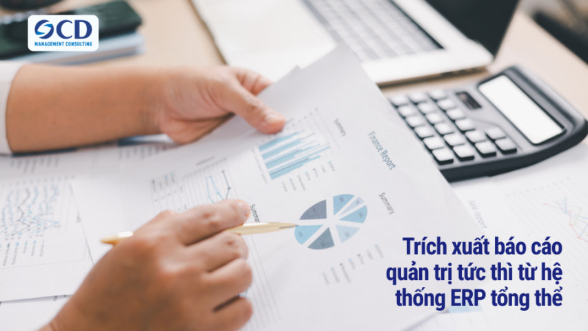 Trích xuất báo cáo quản trị tức thì từ hệ thống ERP tổng thể