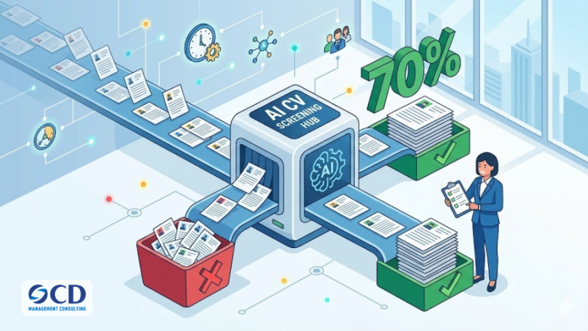 Tự động hóa sàng lọc CV bằng AI: Giảm 70% thời gian tuyển dụng