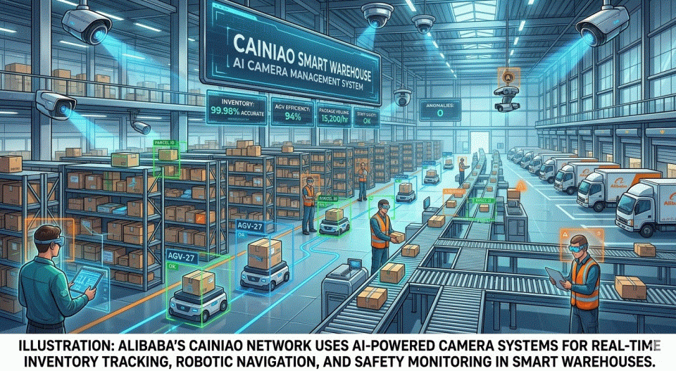Ứng dụng Camera AI quản lý kho tại Alibaba