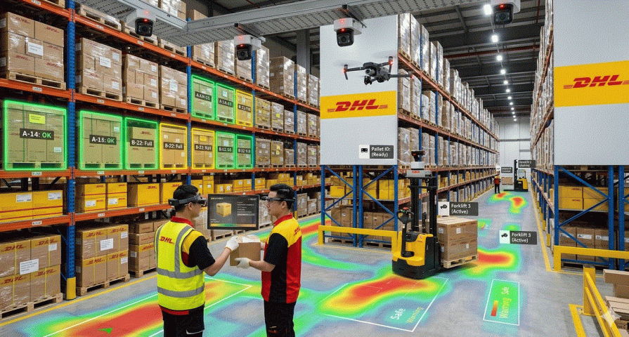 Ứng dụng Camera AI quản lý kho tại DHL
