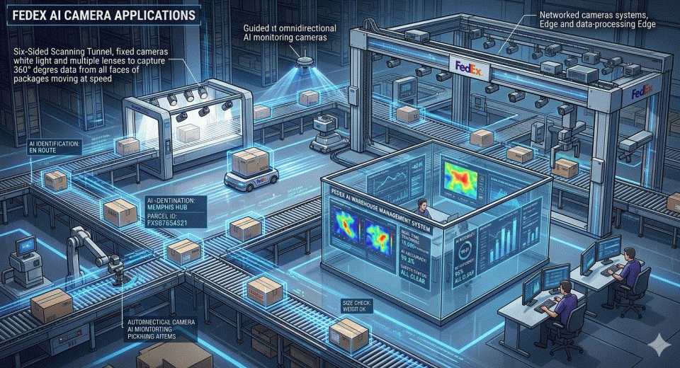 Ứng dụng Camera AI quản lý kho tại FedEx