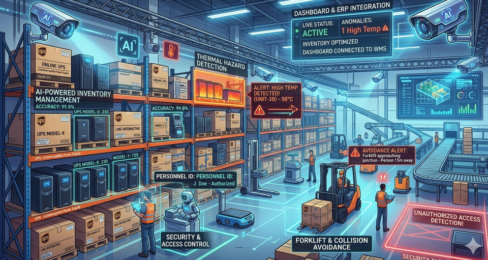 Ứng dụng Camera AI quản lý kho tại UPS