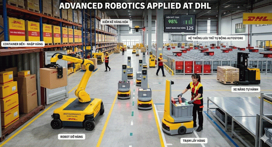 Ứng dụng robot thông minh tại DHL