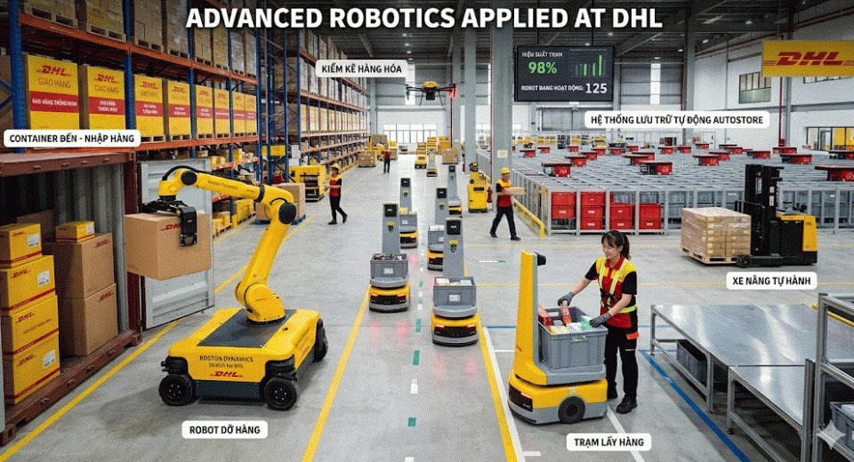Ứng dụng robot thông minh tại DHL