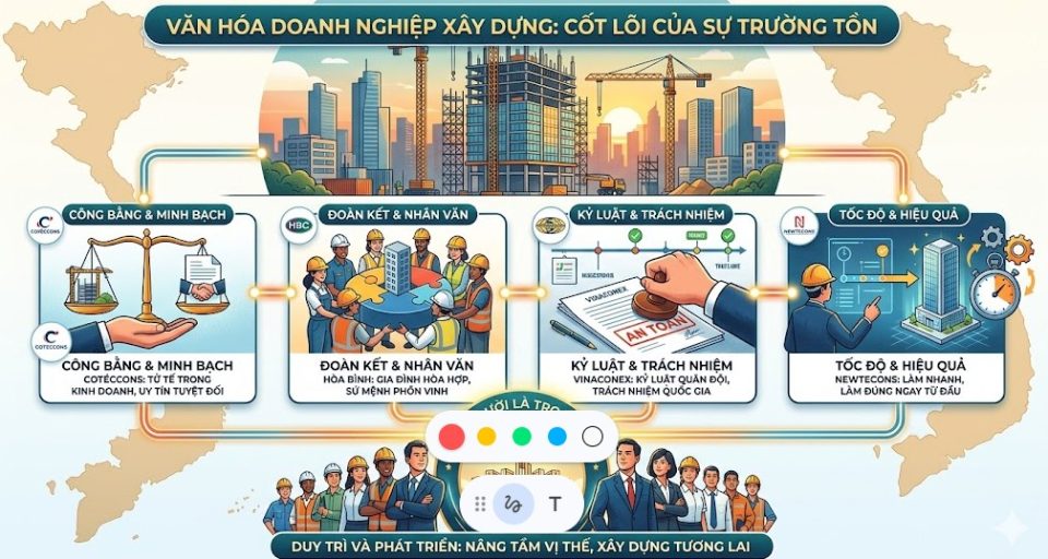 Văn hóa doanh nghiệp xây dựng