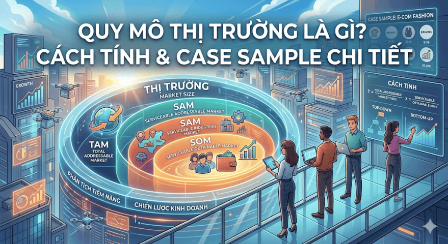Market sizing là gì? Cách tính quy mô thị trường