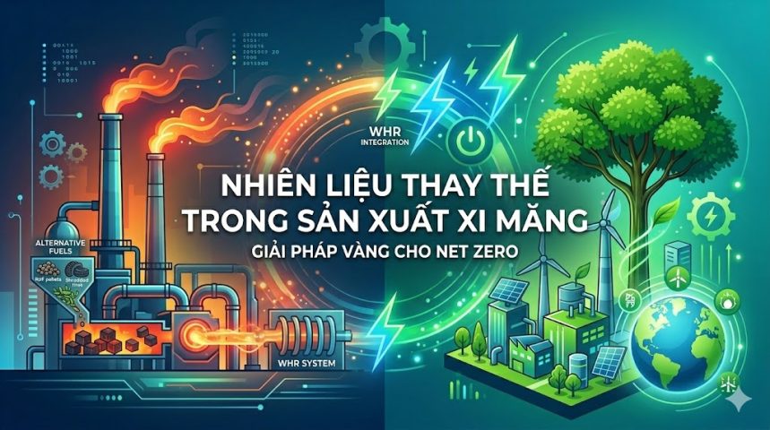 Nhiên liệu thay thế trong sản xuất xi măng cho công nghiệp xanh Net Zero