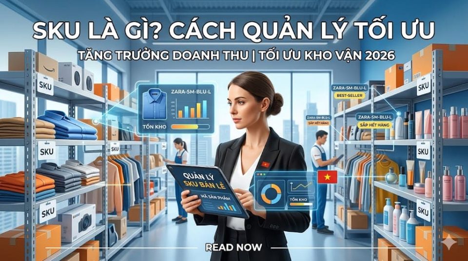 SKU là gì? Hướng dẫn Quản lý SKU Bán lẻ tối ưu kho vận 2026