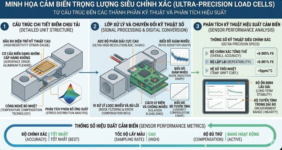 Cảm biến trọng lượng siêu chính xác