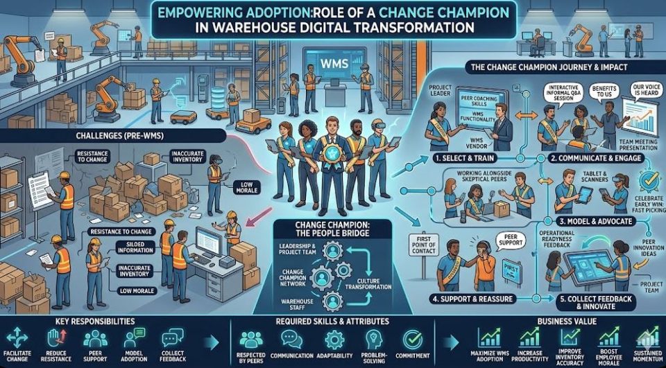 Change Champion trong dự án chuyển đổi số kho