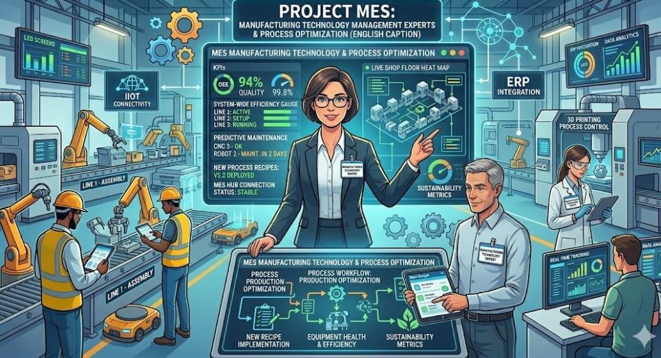 Chuyên gia Công nghệ Sản xuất trong dự án MES