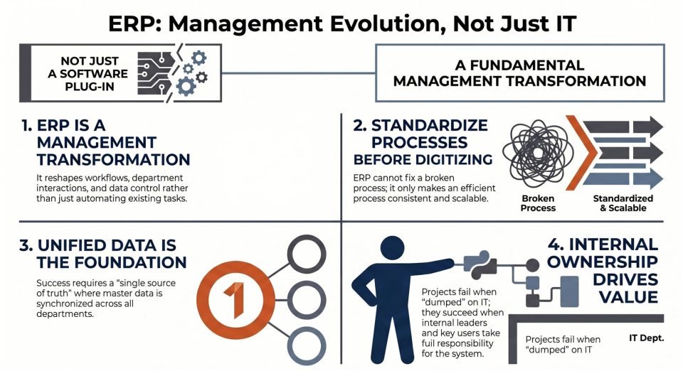 ERP không đơn thuần là một dự án công nghệ