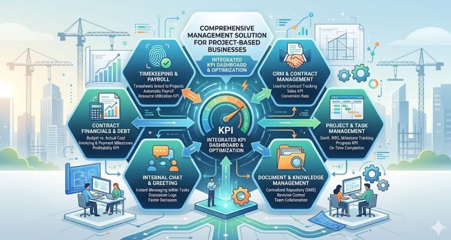 Giải pháp quản lý toàn diện cho doanh nghiệp theo mô hình dự án