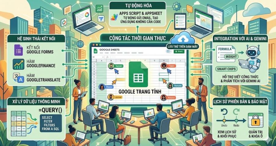 Google Sheets là gì? Những tính năng mạnh mẽ của Google Sheets