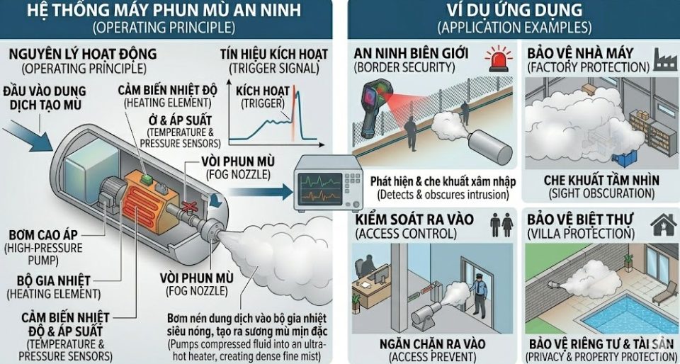 Hệ thống phun mù an ninh