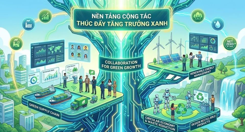 Nền tảng cộng tác thúc đẩy tăng trưởng xanh