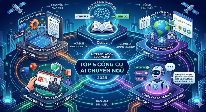 Top 5 công cụ AI chuyển ngữ tốt nhất 2026
