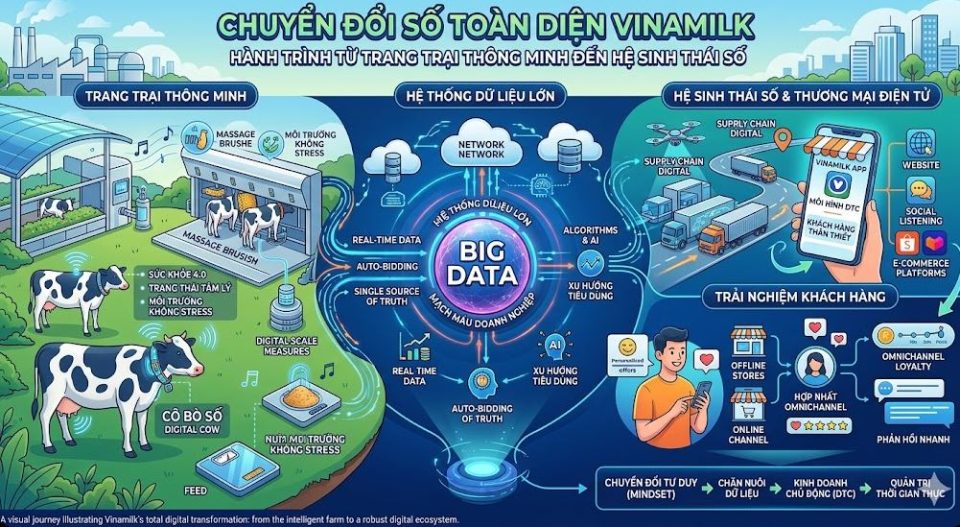 Vinamilk chuyển đổi số toàn diện