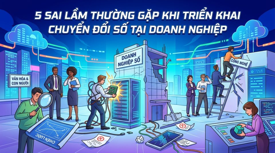 5 sai lầm phổ biến khi triển khai chuyển đổi số doanh nghiệp