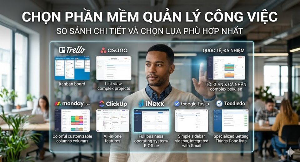 Chọn phần mềm quản lý công việc