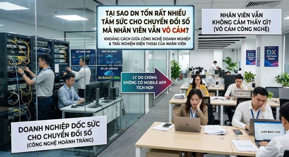 DN tốn nhiều tâm sức cho chuyển đổi số mà nhân viên vẫn vô cảm: Thiếu Mobile App