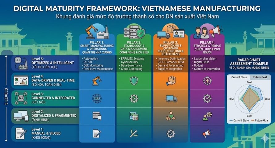 Đánh giá mức độ trưởng thành số DN Sản xuất Việt nam
